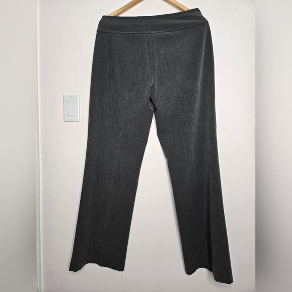 STUDIO Y Women's Grey Dress Career Pants Straight Leg Size 9/10 - Picture 2 of 8